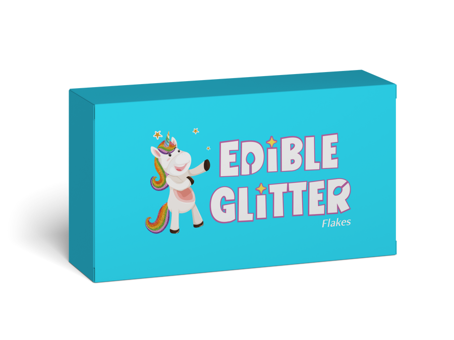 Edible Glitter Flakes (9 Colours x 5g) 